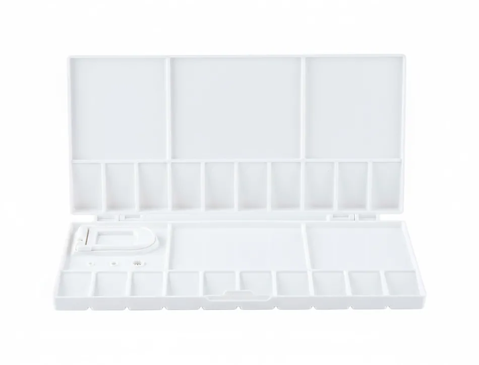 Palette de melange liderpapel en plastique pour peinture pliable 20x10x1,8 cm