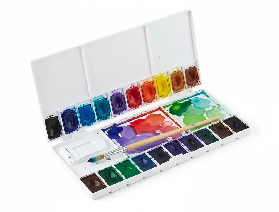 Palette de melange liderpapel en plastique pour peinture pliable 20x10x1,8 cm