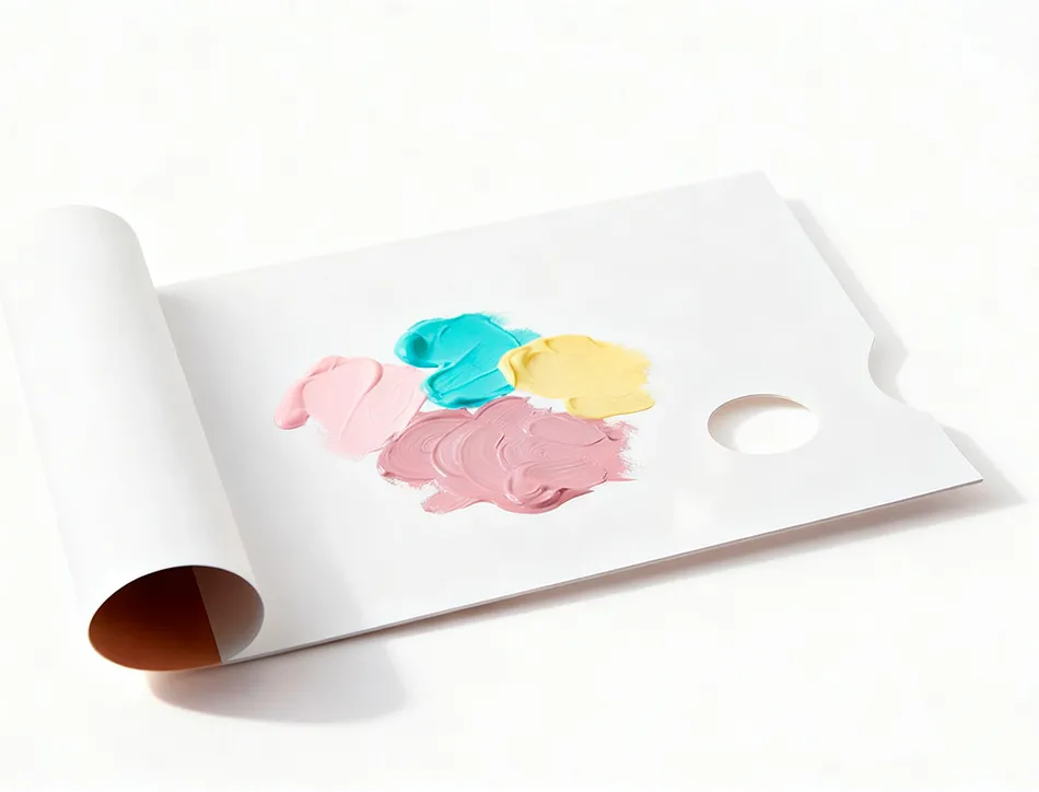 Palette jetable pour melange liderpapel en plastique pour peinture 40 feuilles 58g/m2