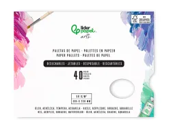 Palette jetable pour melange liderpapel en plastique pour peinture 40 feuilles 58g/m2