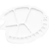 Palette liderpapel plastique ovale 17 trous droitier 30x35 cm