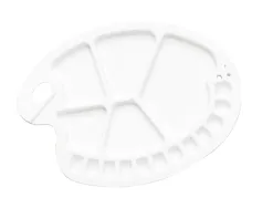 Palette liderpapel plastique ovale 17 trous droitier 30x35 cm