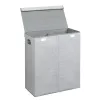 Panier porte produits coldis avec double compartiments pp coloris gris anthracite