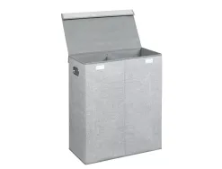 Panier porte produits coldis avec double compartiments pp coloris gris anthracite