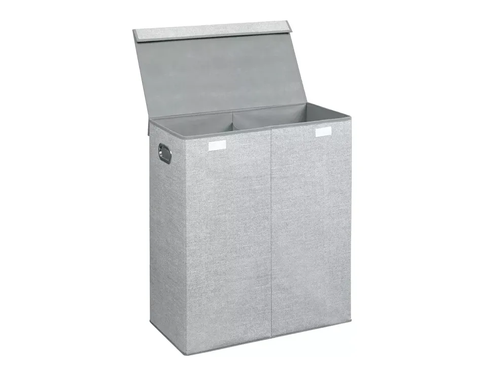 Panier porte produits coldis avec double compartiments pp coloris gris anthracite