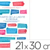 Panneau affichage aluminium signaletique biz charte de la laicité a l'ecole 21x30cm