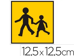 Panneau de signalisation pvc transport d'enfants signaletique biz 12,5x12,5cm