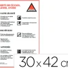 Panneau de signalisation vigipirate pvc signaletique biz sécurité des écoles collèges et lycées 30x42cm