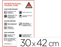 Panneau de signalisation vigipirate pvc signaletique biz sécurité des écoles collèges et lycées 30x42cm