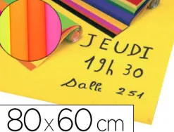 Papier affiche maildor 90g 80x60cm coloris assortis fluo rouleau 10f