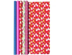 Papier cadeau clairefontaine alliance motifs assortis rouleau 0,70x2m