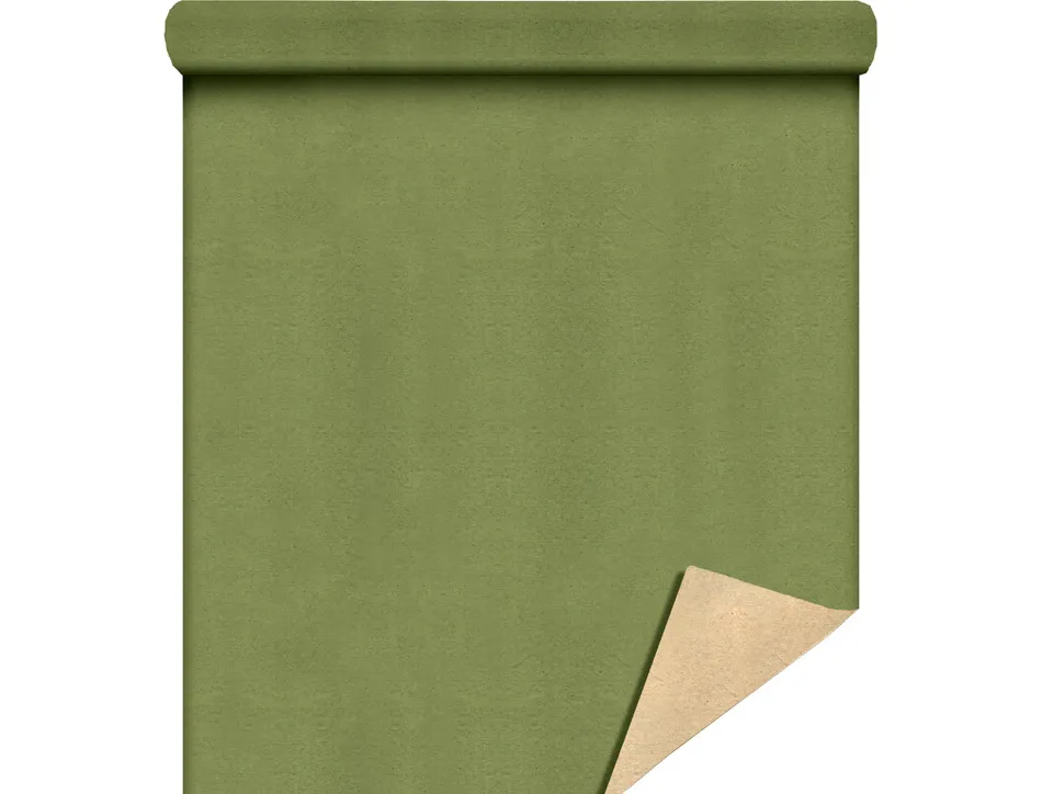 Papier cadeau kraft 70gr rouleau 0,70x50m coloris vert amande