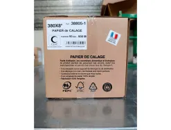 Papier calage elve carton expedition laize 38cm longueur 500m 2 plis 50gr emballage devidoir