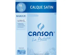 Papier calque canson crayon encre dessin industriel 70/75g a3 420x297mm pochette 10f