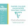 Papier calque clairefontaine 21x29,7cm 70g pochette 12 feuilles