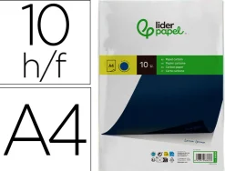 Papier carbone liderpapel film bleu format a4 boîte de 10 feuilles