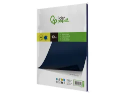 Papier carbone liderpapel film bleu format a4 boîte de 10 feuilles