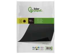 Papier carbone liderpapel film noir format a4 boîte de 10 feuilles