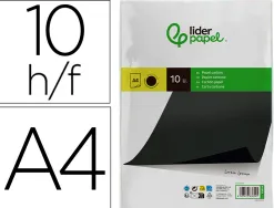 Papier carbone liderpapel film noir format a4 boîte de 10 feuilles