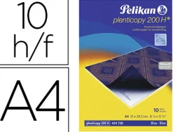 Papier carbone pelikan a4 210x297mm écriture manuscrite pochette 10 feuilles