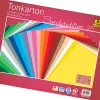 Papier cartonné 180g/m , din a4, 100 feuilles 10 coloris assortis