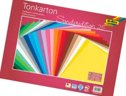 Papier cartonné 180g/m , din a4, 100 feuilles 10 coloris assortis