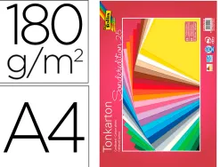 Papier cartonné 180g/m , din a4, 100 feuilles 10 coloris assortis