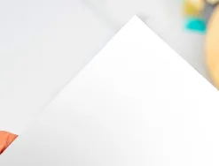 Papier cartonné liderpapel dessin travaux manuels 240g/m2 50x65cm unicolore blanc