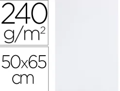 Papier cartonné liderpapel dessin travaux manuels 240g/m2 50x65cm unicolore blanc