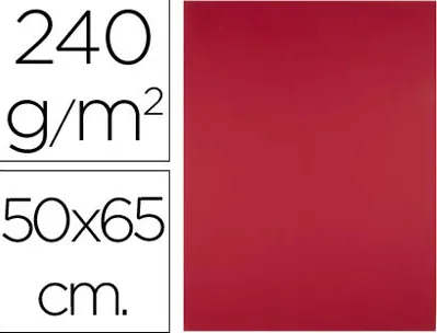 Papier cartonné liderpapel dessin travaux manuels 240g/m2 50x65cm unicolore rouge noël