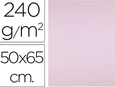 Papier cartonné liderpapel dessin travaux manuels 240g/m2 50x65cm unicolore rose