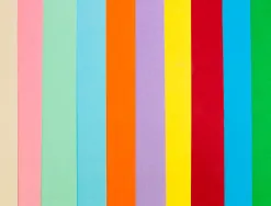 Papier cartonné liderpapel a4 180g/m2 10 coloris assortis paquet 100f