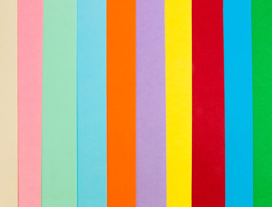Papier cartonné liderpapel a4 180g/m2 10 coloris assortis paquet 100f
