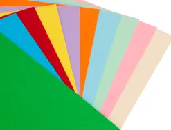 Papier cartonné liderpapel a4 180g/m2 10 coloris assortis paquet 100f
