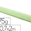 Papier cartonné maildor 175g/m2 ondulé maxi cannelure unicolore vert rouleau 2x0.7m