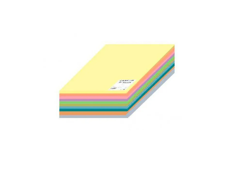 Papier cartonne canson iris vivaldi a4 185g couleurs claires assorties paquet 120 feuilles