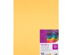 Papier cartonne liderpapel 50x65cm 180gr coloris or paquet 25 feuilles