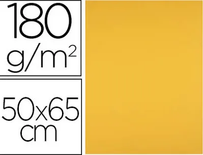 Papier cartonne liderpapel 50x65cm 180gr coloris vieil or paquet 25 feuilles