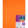 Papier cartonne liderpapel 50x65cm 240gr coloris orange paquet 25 feuilles