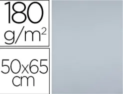 Papier cartonne liderpapel 50x65cm 180gr coloris gris paquet 25 feuilles