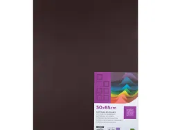 Papier cartonne liderpapel 50x65cm 180gr coloris marron paquet 25 feuilles