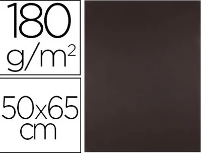 Papier cartonne liderpapel 50x65cm 180gr coloris marron paquet 25 feuilles