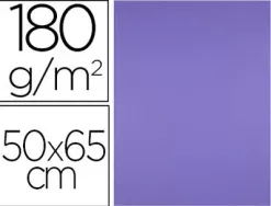 Papier cartonne liderpapel 50x65cm 180gr coloris pourpre