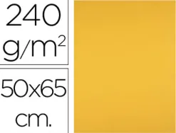 Papier cartonne liderpapel 50x65cm 240gr coloris vieil or
