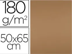 Papier cartonne liderpapel 50x65cm 180gr coloris marron clair