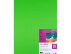 Papier cartonne liderpapel 50x65cm 240gr coloris vert herbe paquet 25 feuilles