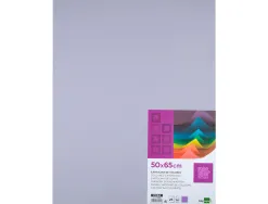 Papier cartonne liderpapel 50x65cm 180gr coloris lilas paquet 25 feuilles