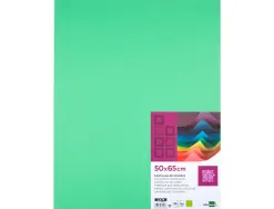 Papier cartonne liderpapel 50x65cm 180gr coloris vert herbe paquet 25 feuilles