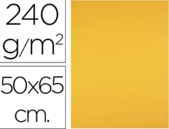 Papier cartonne liderpapel 50x65cm 240gr coloris vieil or paquet 25 feuilles