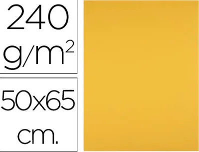 Papier cartonne liderpapel 50x65cm 240gr coloris vieil or paquet 25 feuilles